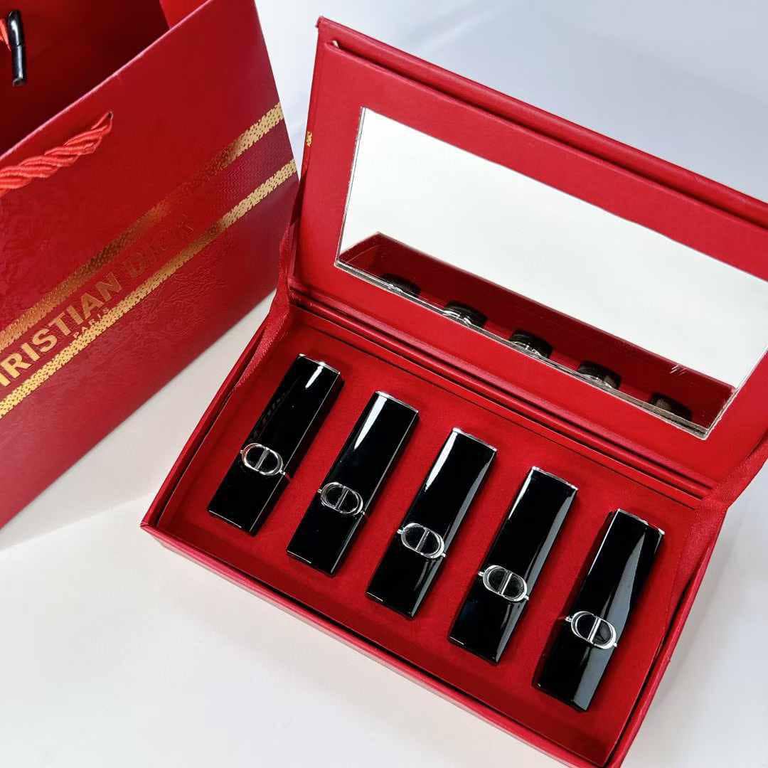 Chritian Dior Lipstick Set 5 Pcs